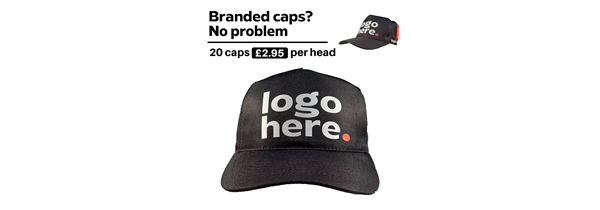 20x printed caps