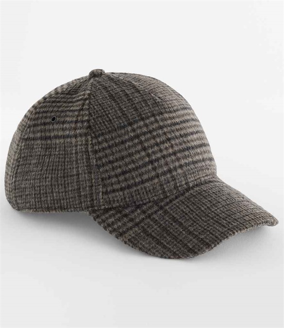 Beechfield Wool Blend Checked Cap