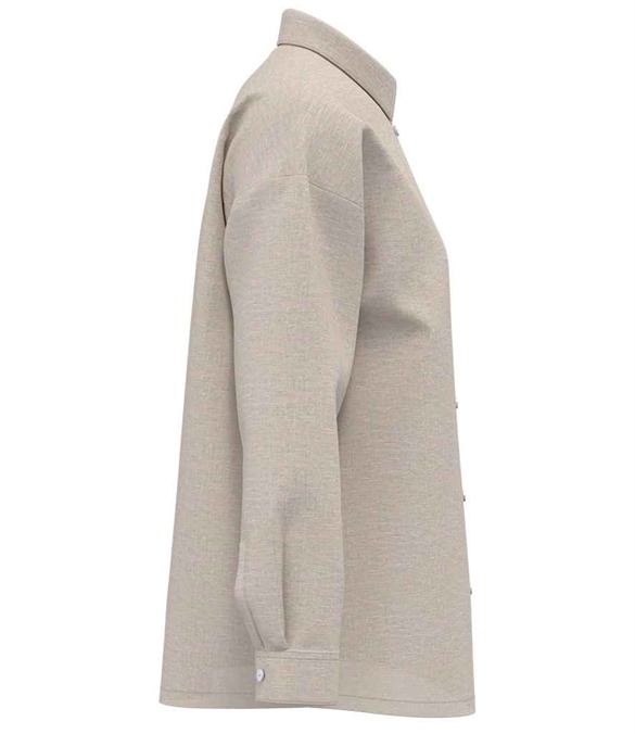 Spasso Ladies Long Sleeve Oversized Linen Shirt