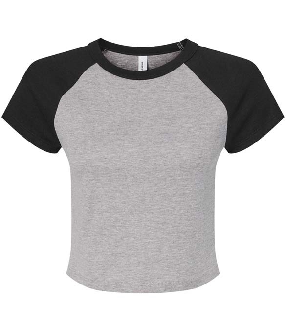 Bella Ladies Micro Rib Raglan Baby T-Shirt