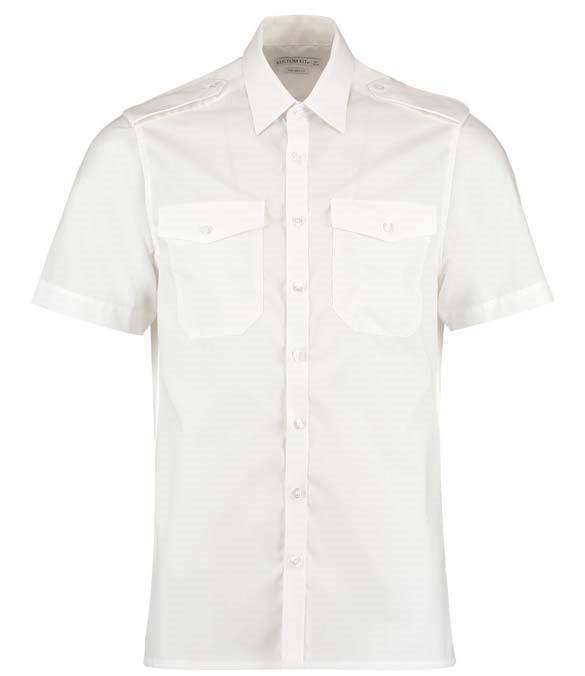 Kustom Kit Short Sleeve Tailored Pilot Shirt