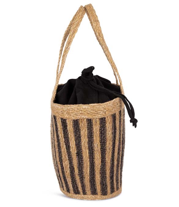 Native Spirit Stripy Seagrass Basket Bag