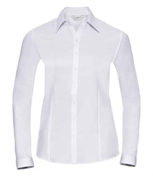 Russell Athletic Collection Ladies Long Sleeve Herringbone Shirt