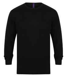 Henbury Lightweight Cotton Acrylic Crew Neck Sweater