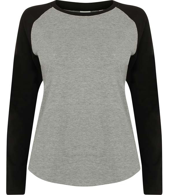 SF Ladies Long Sleeve Baseball T-Shirt