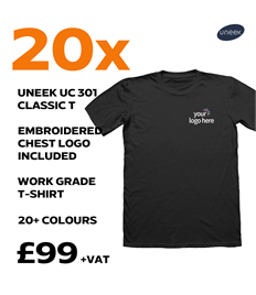 x20 Embroidered T-Shirts