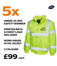x5 Printed Hi Viz Bomber